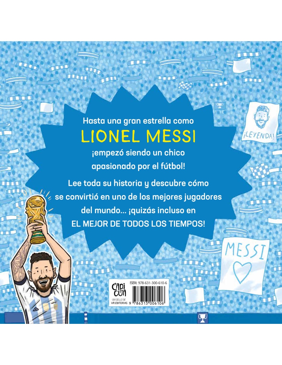 Libro/estuche con libros estrellas del fútbol messi de mugford simon 3
