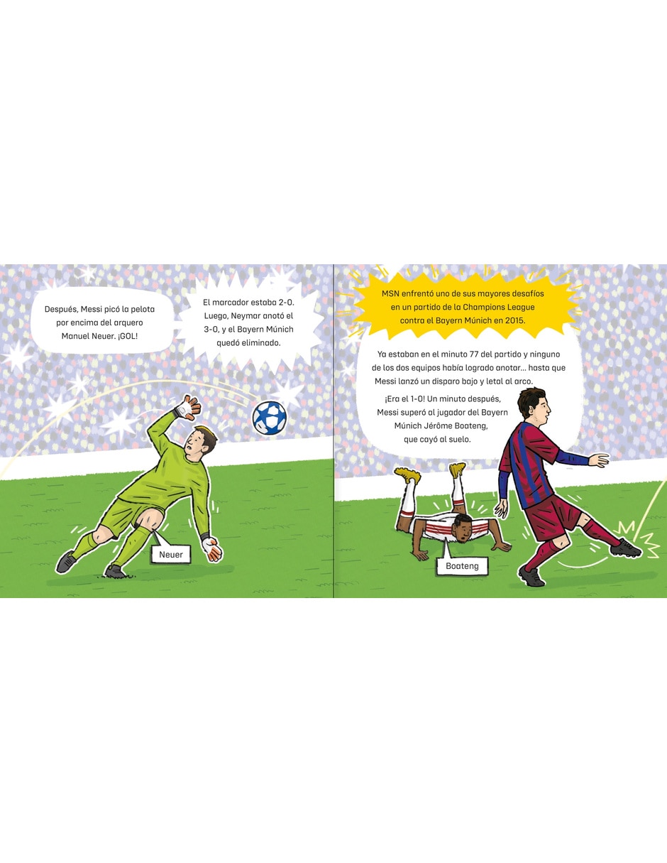 Libro/estuche con libros estrellas del fútbol messi de mugford simon 4