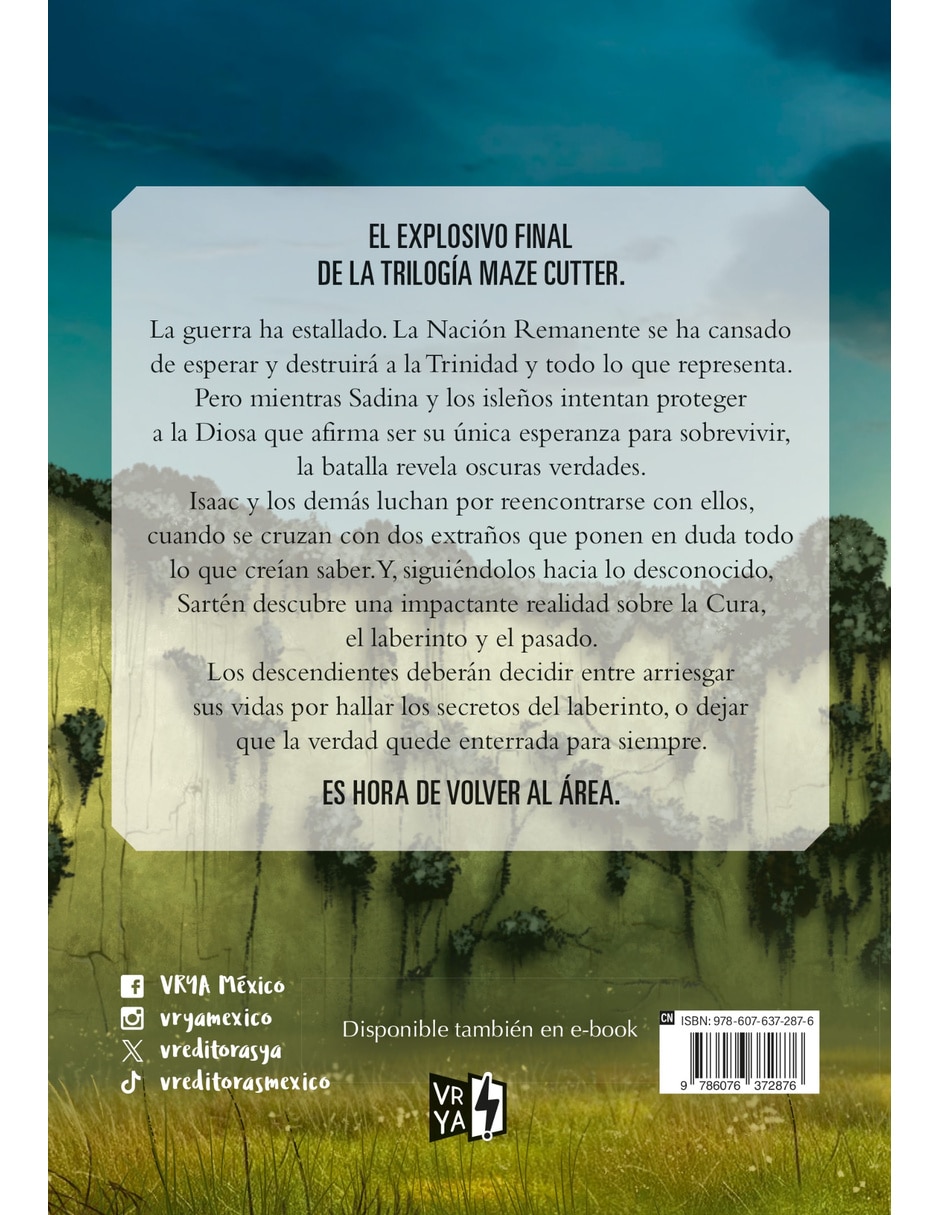 Libro/estuche con libros maze cutter. el área infinita de dashner james