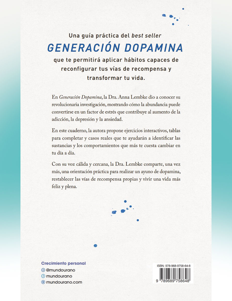 Libro El Cuaderno de Generación Dopamina de Anna Lembke