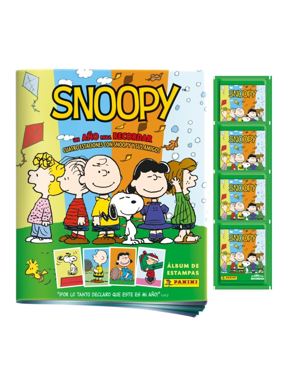 Album con estampas Panini Coleccionable de Peanuts
