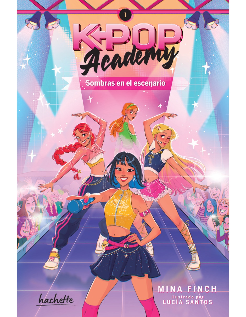 Libro/estuche con libros k-pop academy. sombras en el escenario de finch mina 1