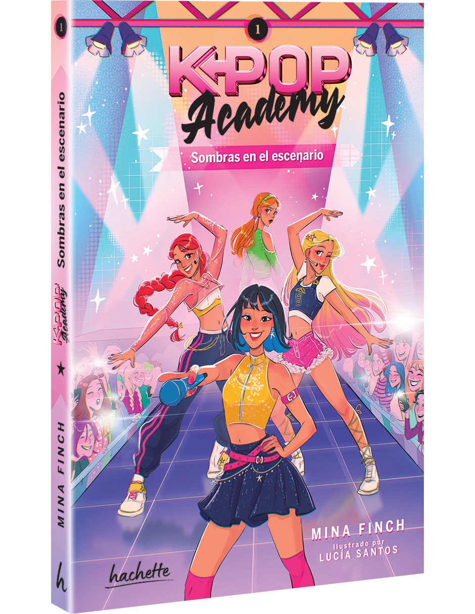 Libro/estuche con libros k-pop academy. sombras en el escenario de finch mina