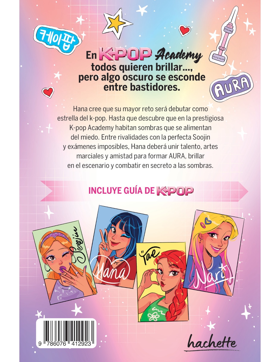 Libro/estuche con libros k-pop academy. sombras en el escenario de finch mina 2
