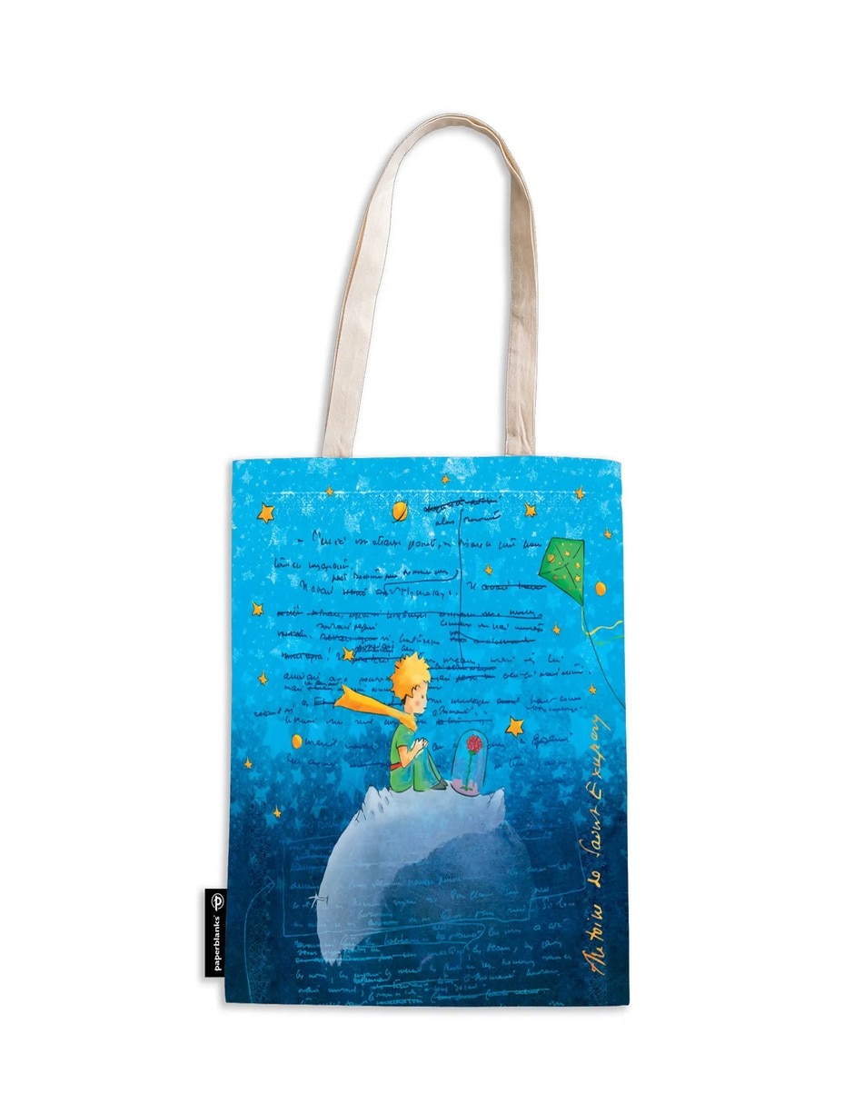 Bolsa tote embellished manuscripts collection el principito de algodón unisex 1