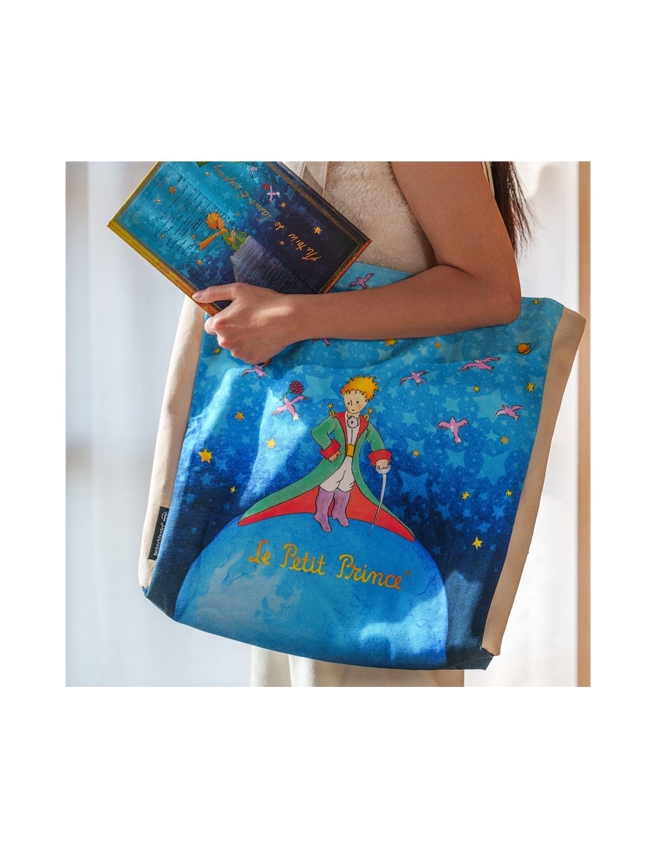 Bolsa tote embellished manuscripts collection el principito de algodón unisex