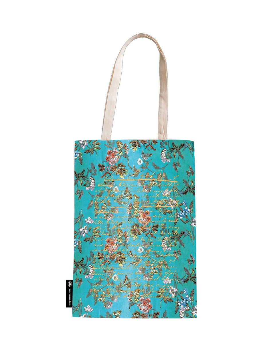 Bolsa tote embellished manuscripts collection de algodón unisex 1
