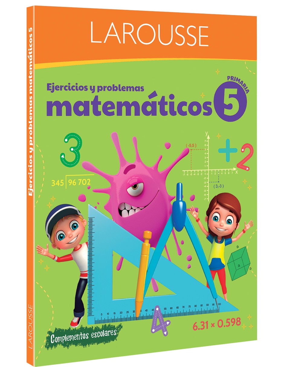 Libro/estuche con libros ejercicios y problemas matemáticos 5. primaria de Libro/estuche con libros ejercicios y problemas matemáticos 5. primaria de