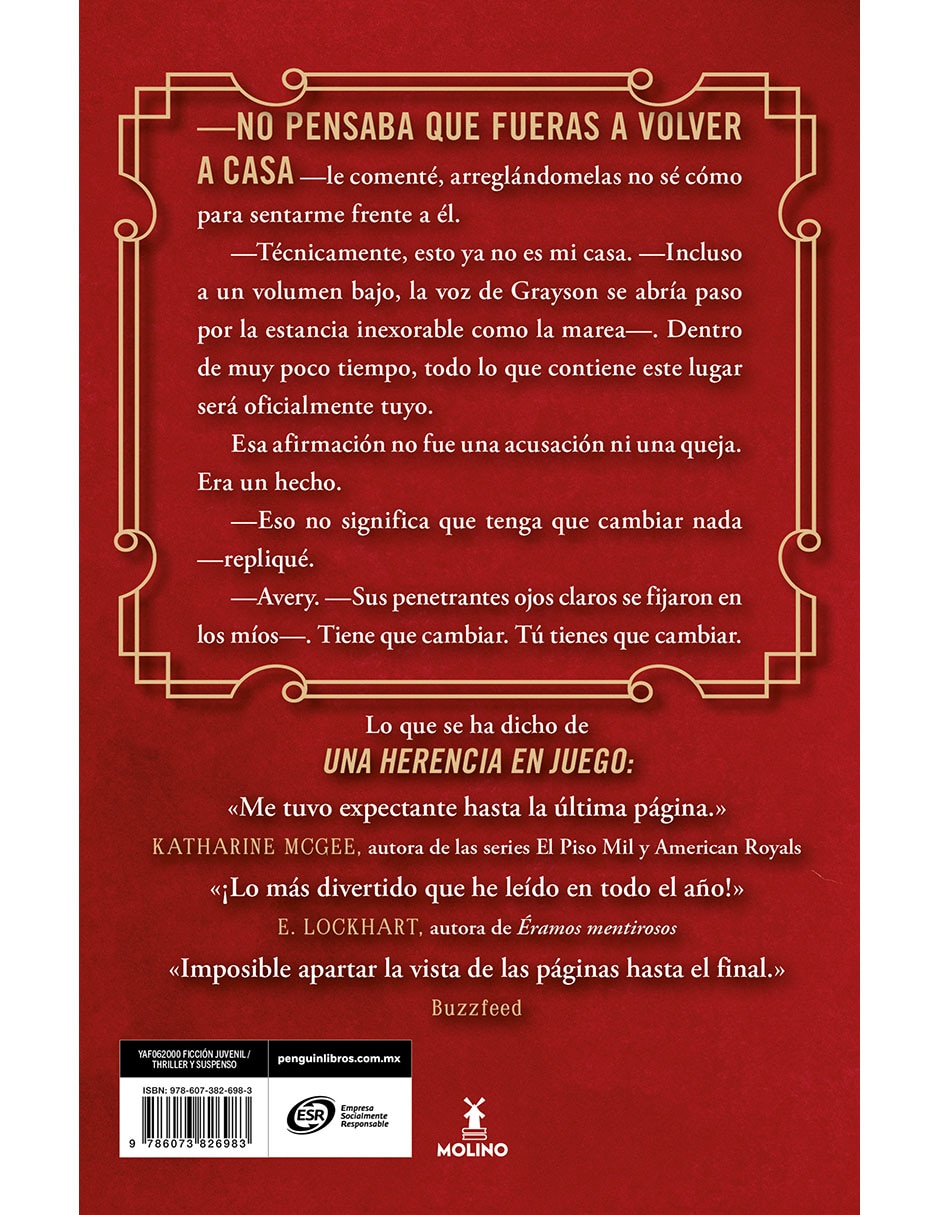 Libro/estuche con libros la jugada final de jennifer lynn barnes