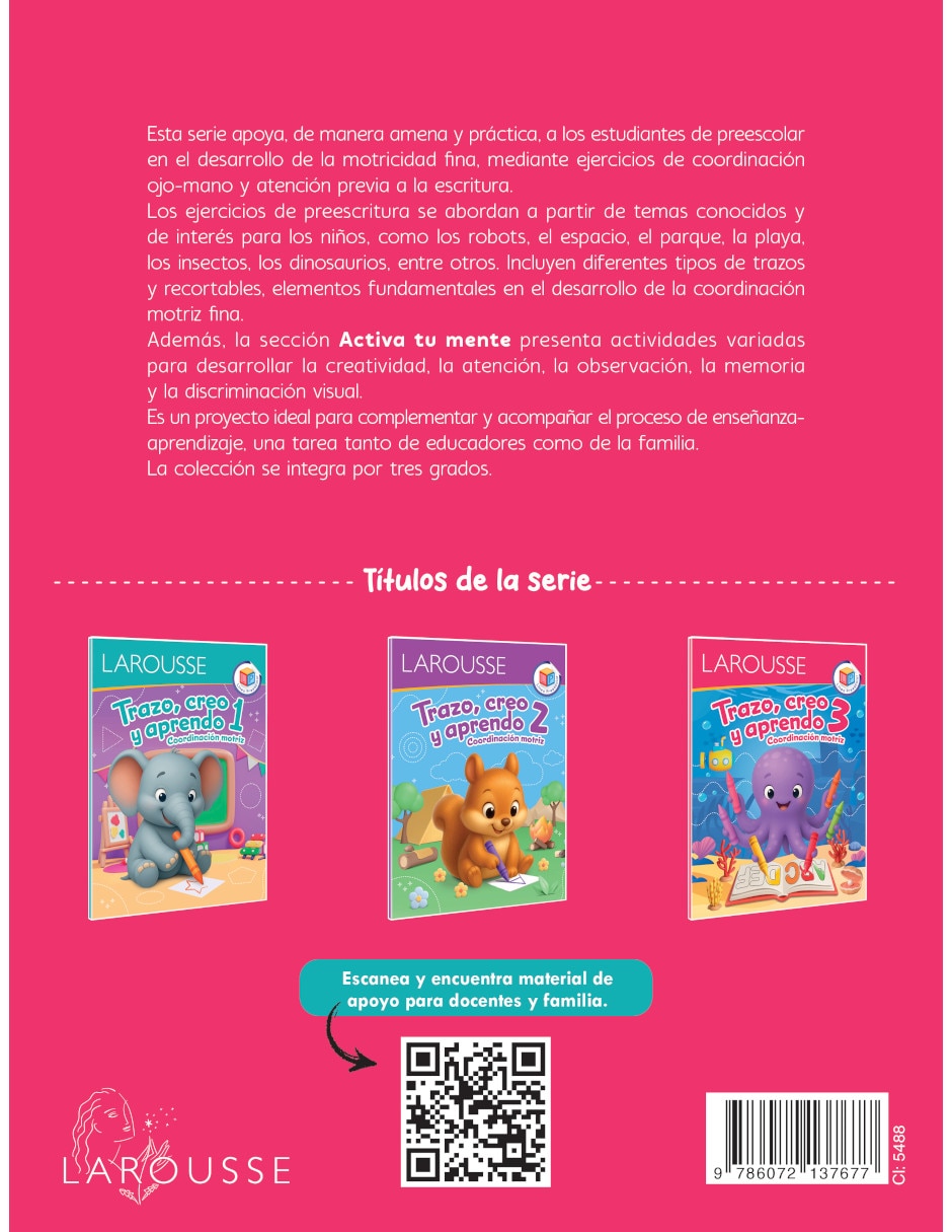 Libro/estuche con libros trazo creo y aprendo 3 de 2