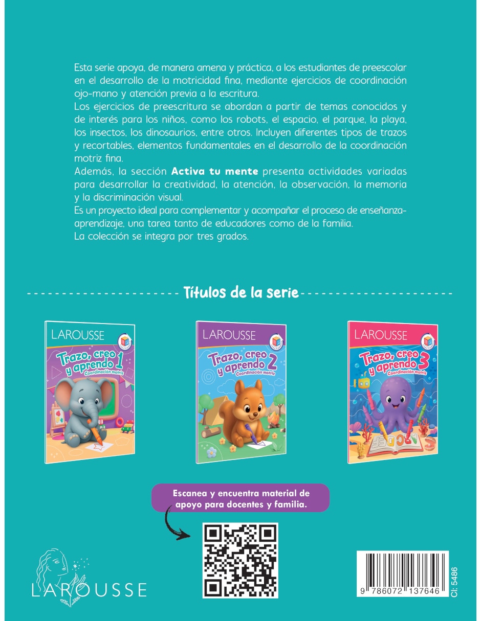 Libro/estuche con libros trazo creo y aprendo 1 de 2