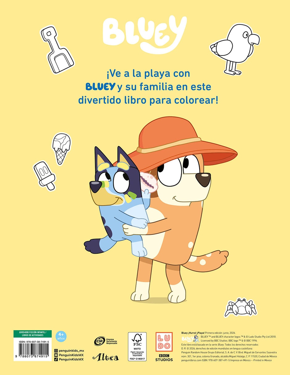 Libro/estuche con libros ¡hurra! ¡playa! de bluey Libro/estuche con libros ¡hurra! ¡playa! de bluey