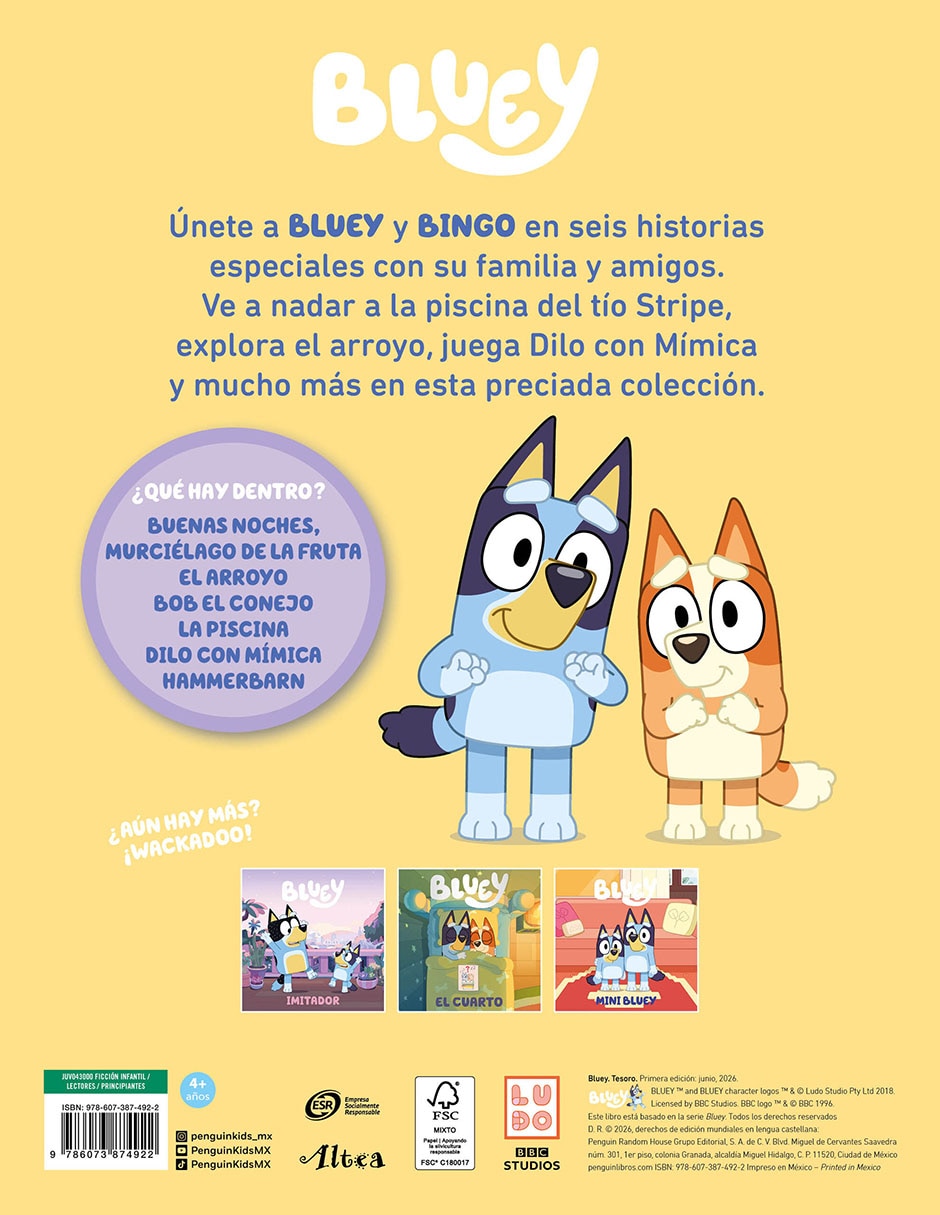 Libro/estuche con libros tesoro de bluey Libro/estuche con libros tesoro de bluey