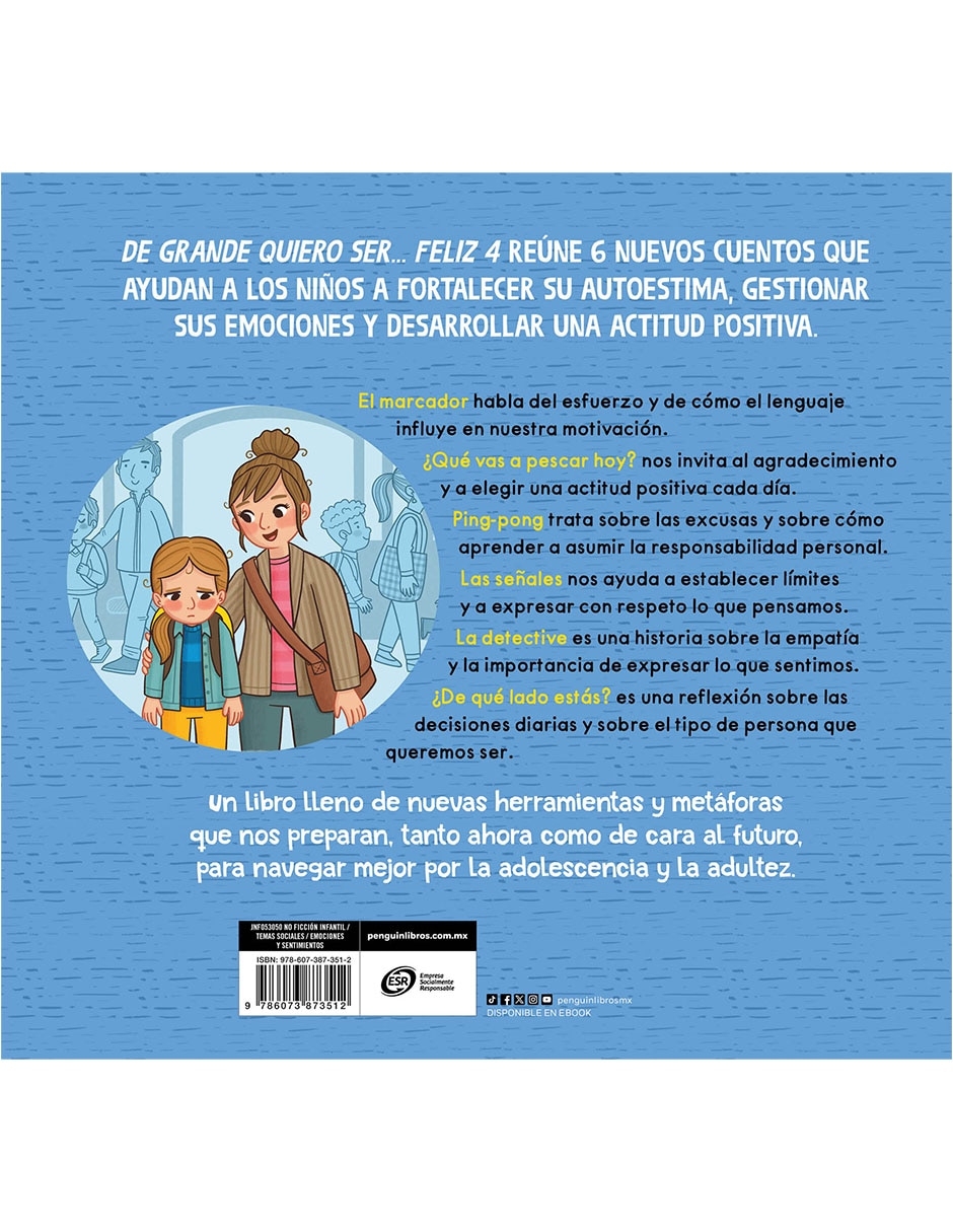 Libro/estuche con libros de grande quiero ser... feliz 4 de anna morató garcía Libro/estuche con libros de grande quiero ser... feliz 4 de anna morató garcía