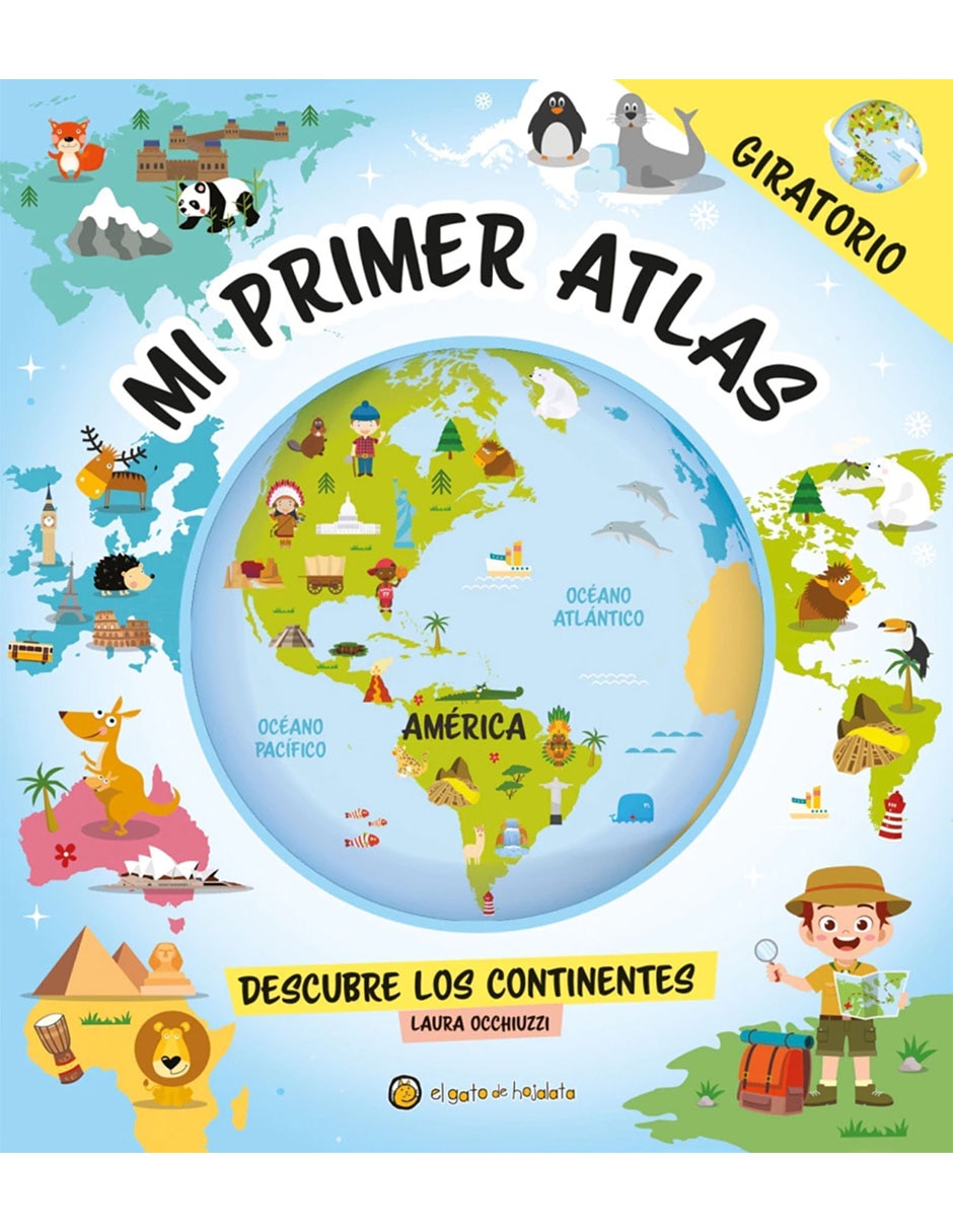 Libro/estuche con libros mi primer atlas giratorio de editorial guadal 1
