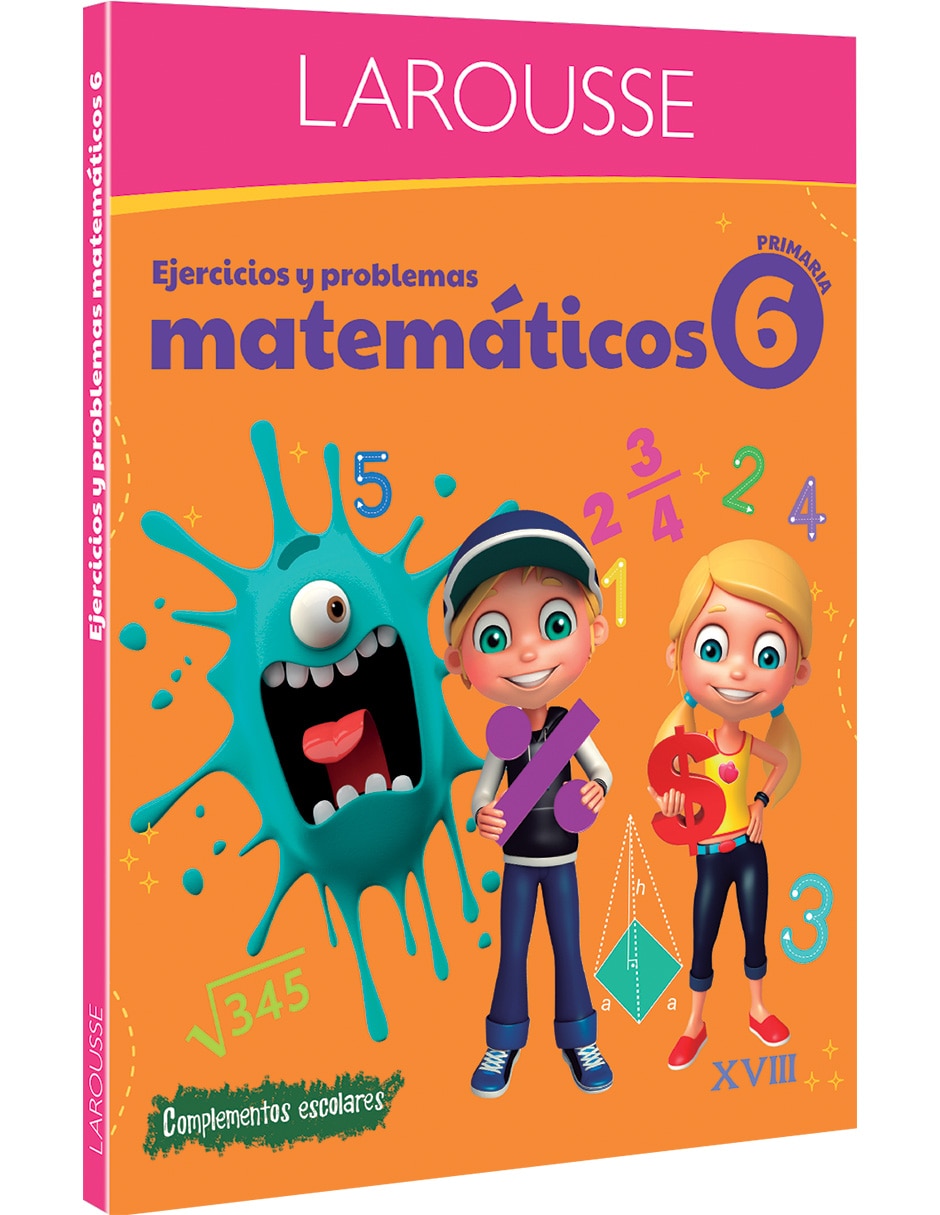 Libro/estuche con libros ejercicios y problemas matemáticos 6. primaria de Libro/estuche con libros ejercicios y problemas matemáticos 6. primaria de