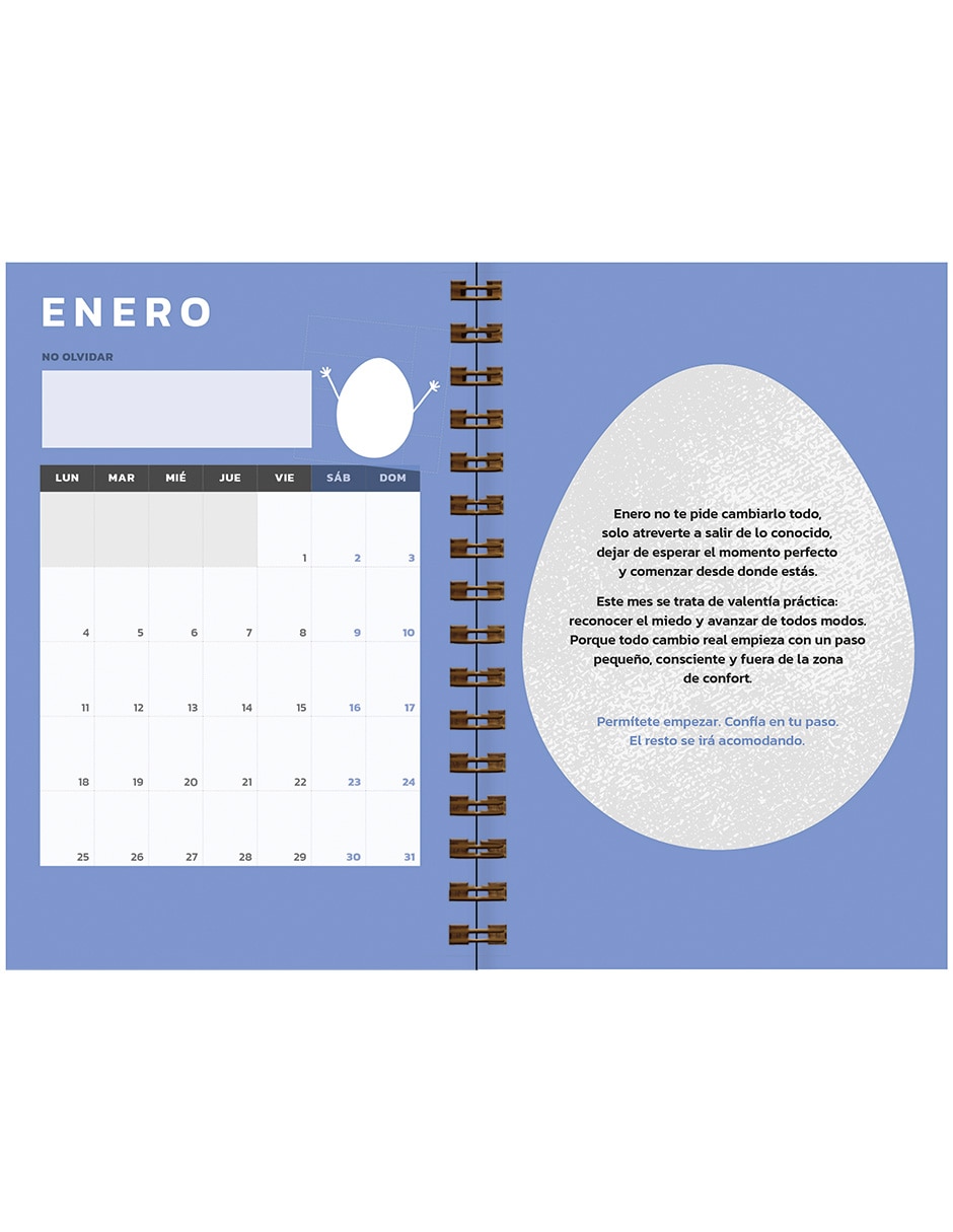 Agenda un año de huevos