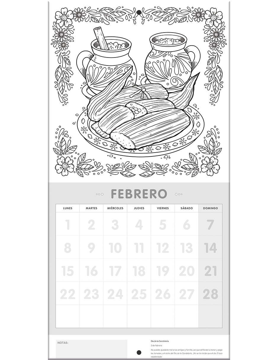 Calendario de pared coloreanding 3