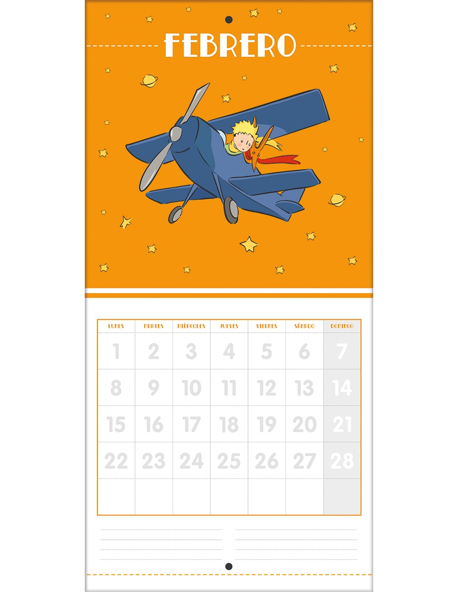 Calendario de pared principito el principito