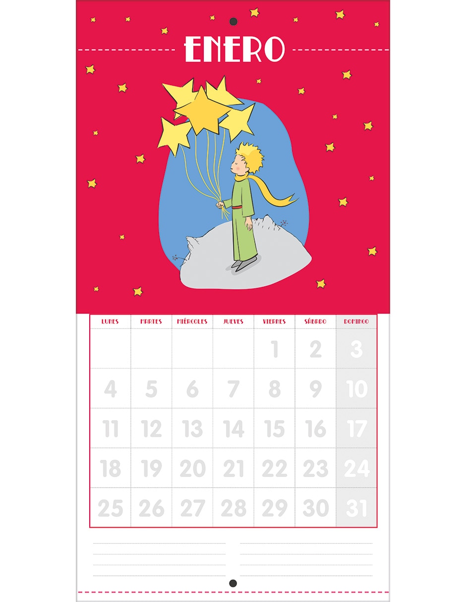 Calendario de pared el principito el principito