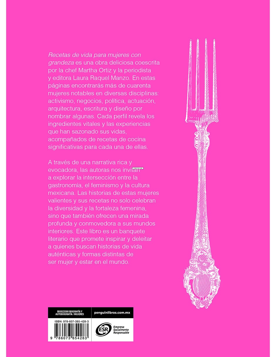 Libro/estuche con libros recetas de vida para mujeres con grandeza de laura raquel manzo