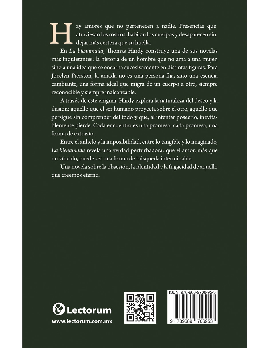Libro/estuche con libros la bienamada de thomas hardy