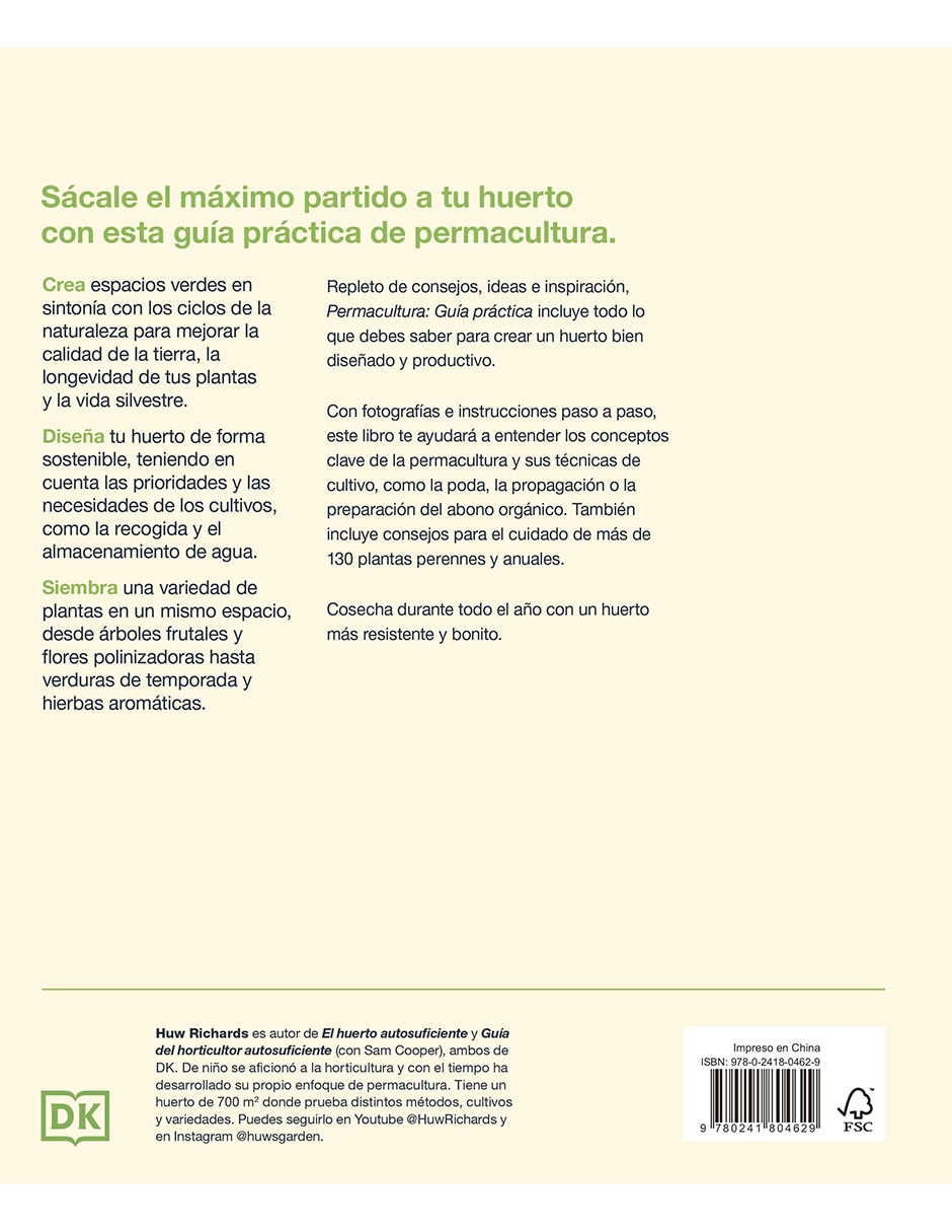 LIBRO PERMACULTURA: GUÍA PRÁCTICA de HUW RICHARDS