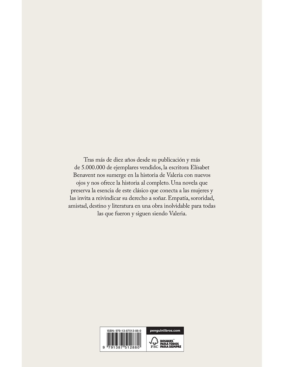 Libro valeria al completo de elísabet benavent