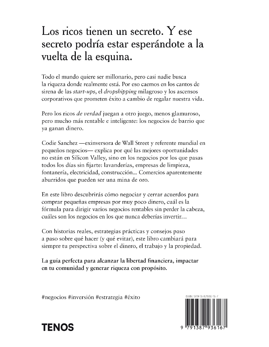 Libro Millonario discreto de Sanchez, Codie 2