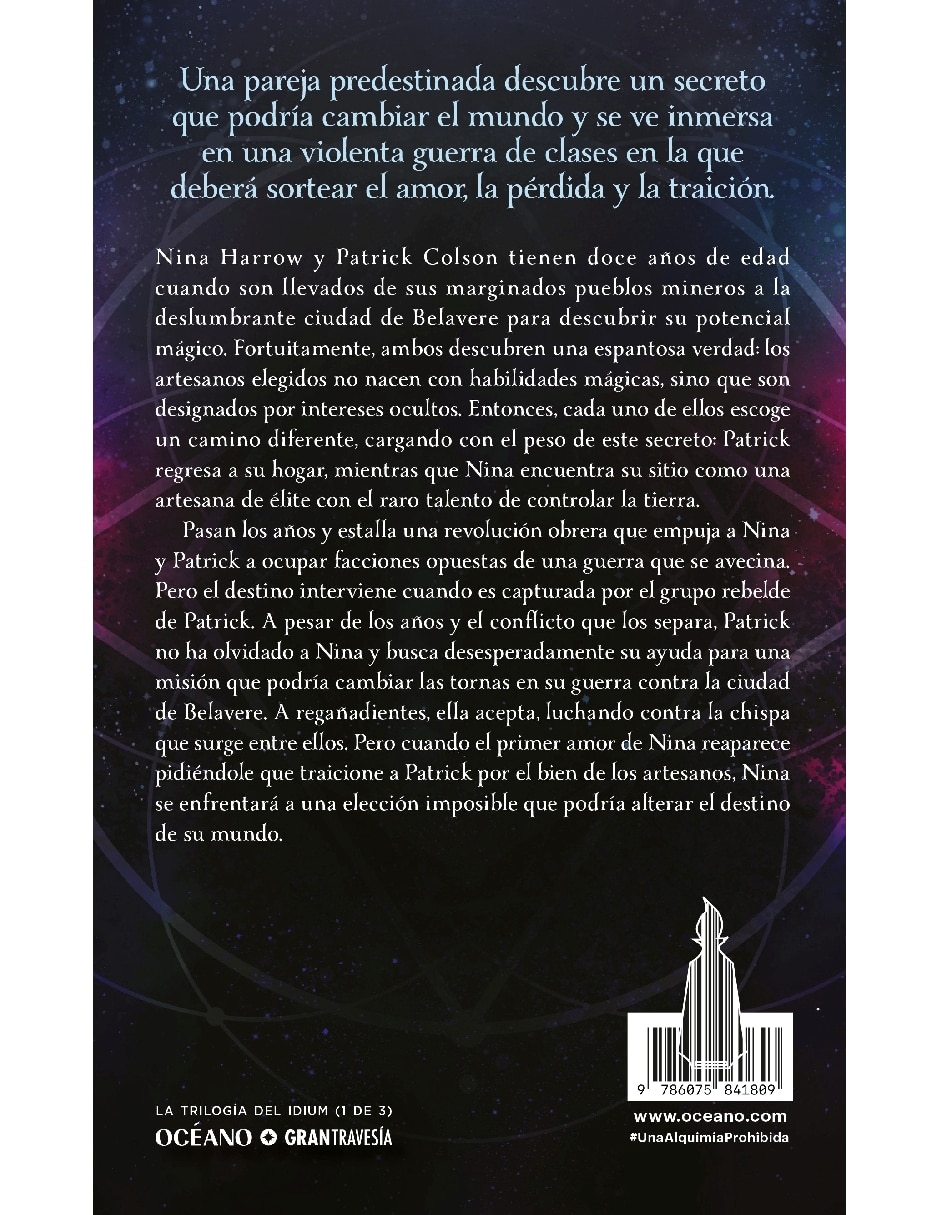 Libro Una alquimia prohibida. La trilogía del Idium 1 de McEwan Stacey