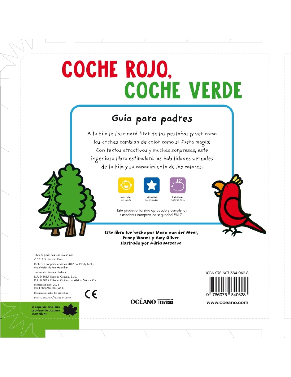 Libro Coche rojo Coche verde de Priddy Books