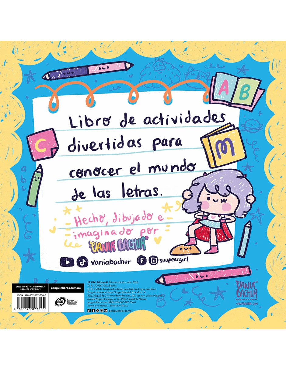 Libro el A B C del Kawaii de Vania Bachur Libro el A B C del Kawaii de Vania Bachur