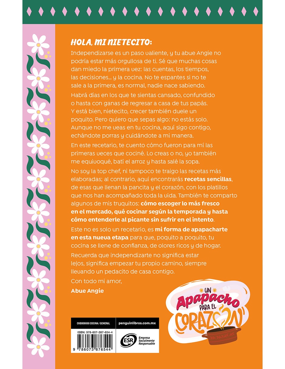 Libro Recetario Para Mis Nietecitos Independientes de Abue Angie