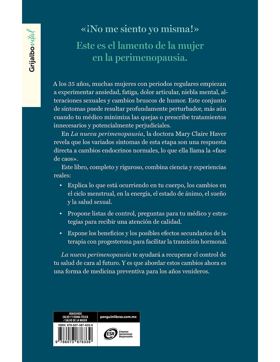 Libro La Nueva Perimenopausia de Mary Claire Haver Libro La Nueva Perimenopausia de Mary Claire Haver