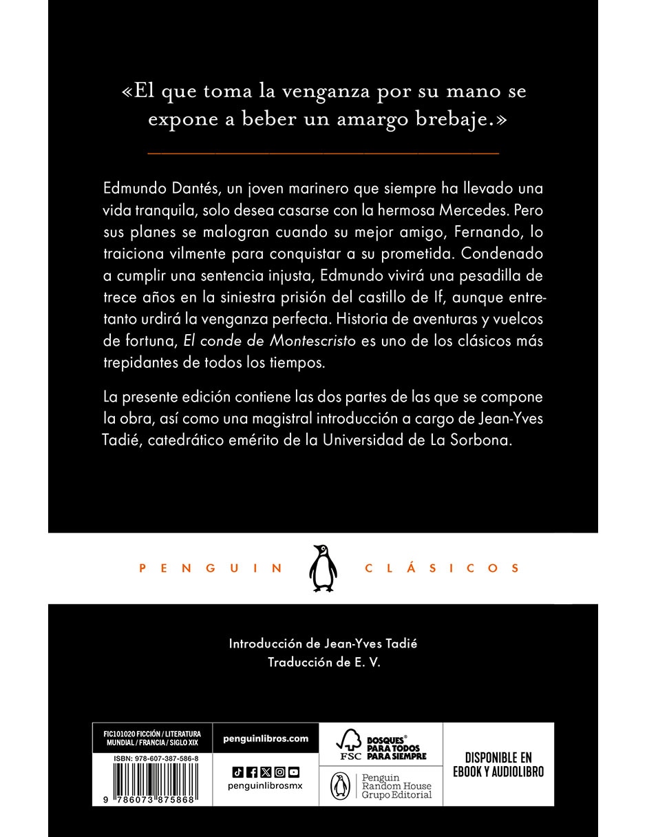 Libro El Conde de Montecristo de Alexandre Dumas