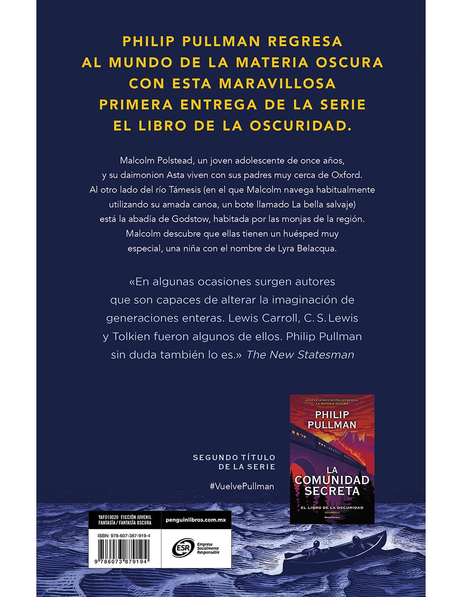 LIBRO EL LIBRO DE LA OSCURIDAD de PHILIP PULLMAN