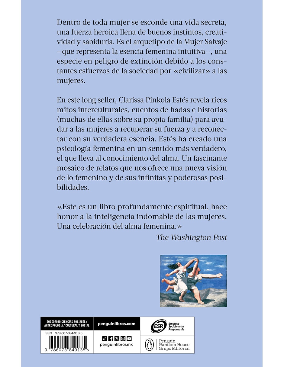 Libro Mujeres que corren con los Lobos de Clarissa Pinkola Estés