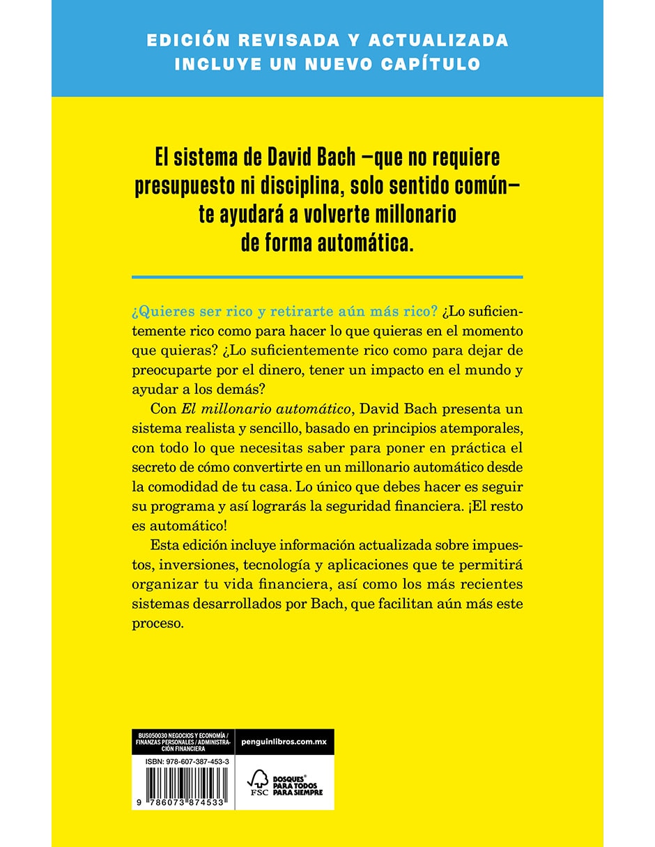 Libro El millonario Automático de David Bach