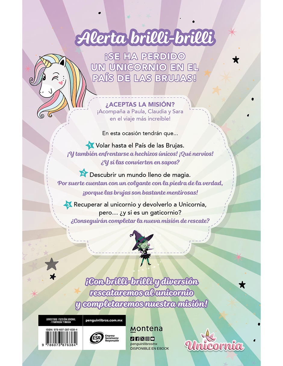 Libro Rescatadoras de Unicornios 3 - Viaje Al País de Las Brujas de Ana Punset