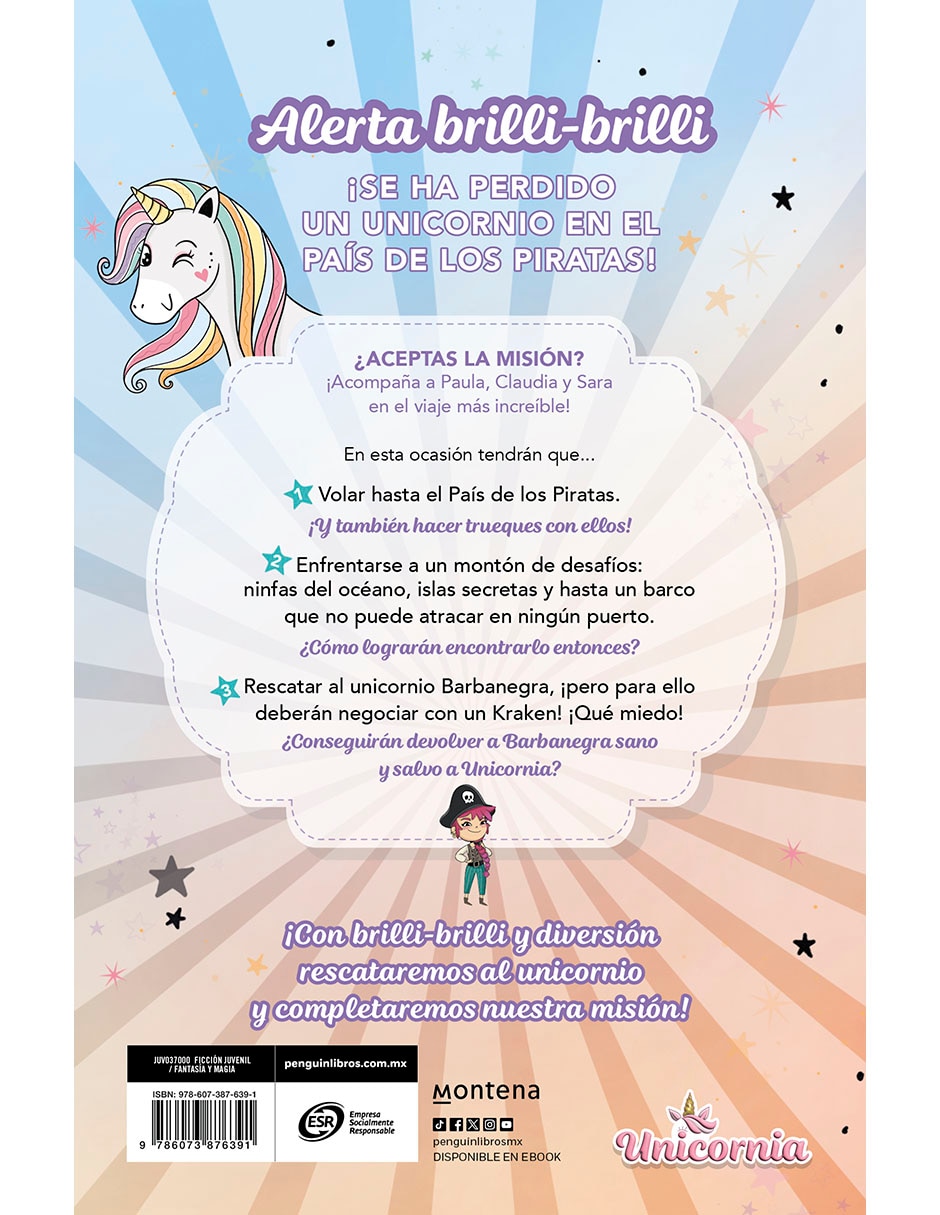 Libro Rescatadoras de Unicornios 4 - Viaje Al País de Los Piratas de Ana Punset
