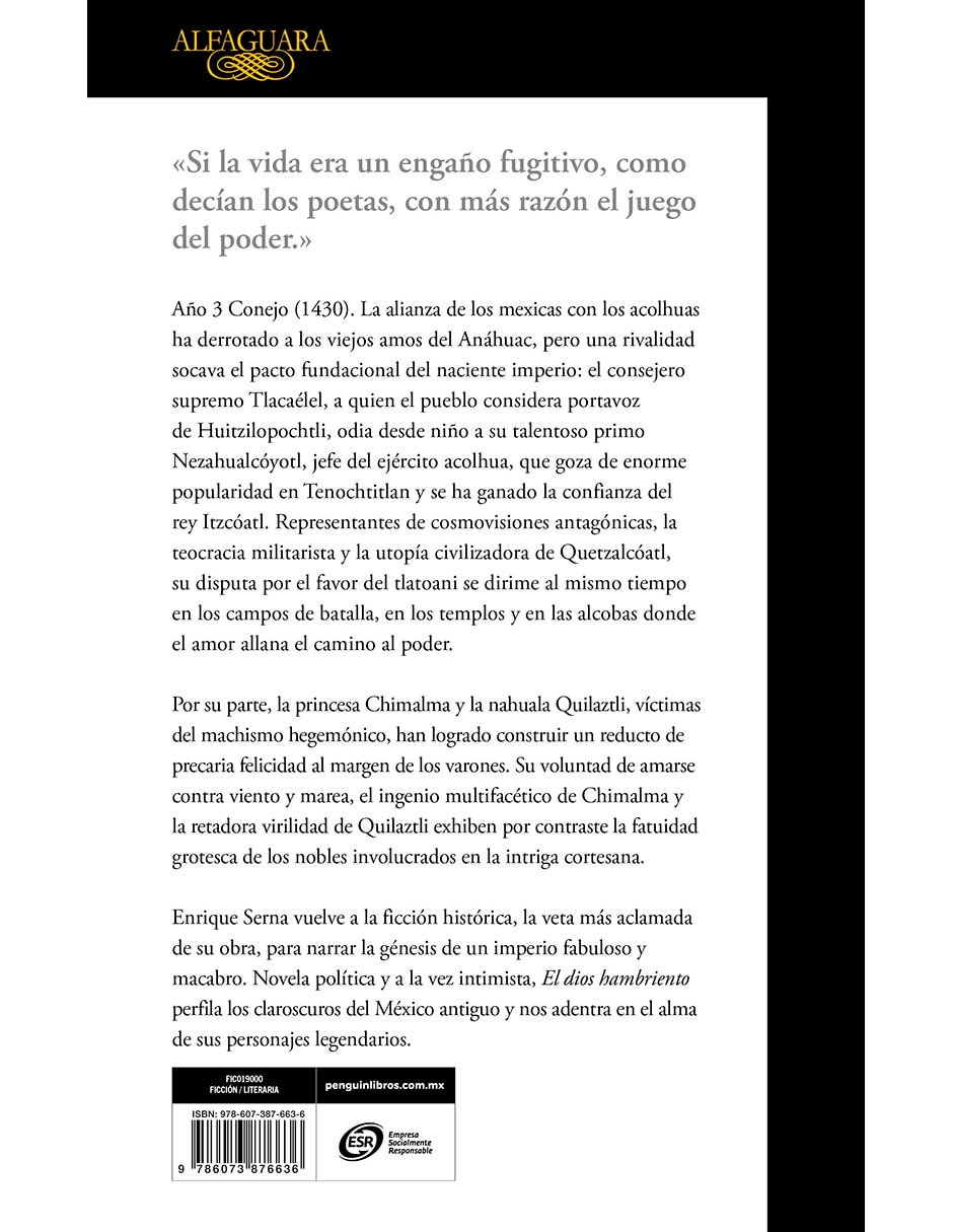 Libro El Dios Hambriento de Enrique Serna