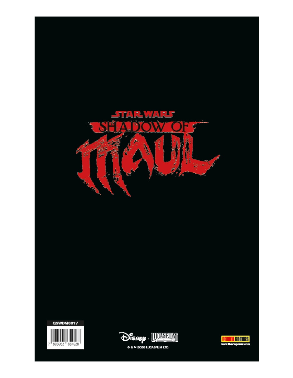 Cómic Star Wars Shadow Of Darth Maul #1 Variante