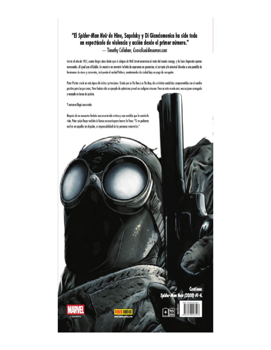 Cómic Spider Man Noir Tpb #1