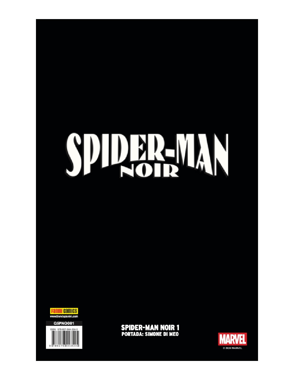 Cómic Spider Man Noir #1