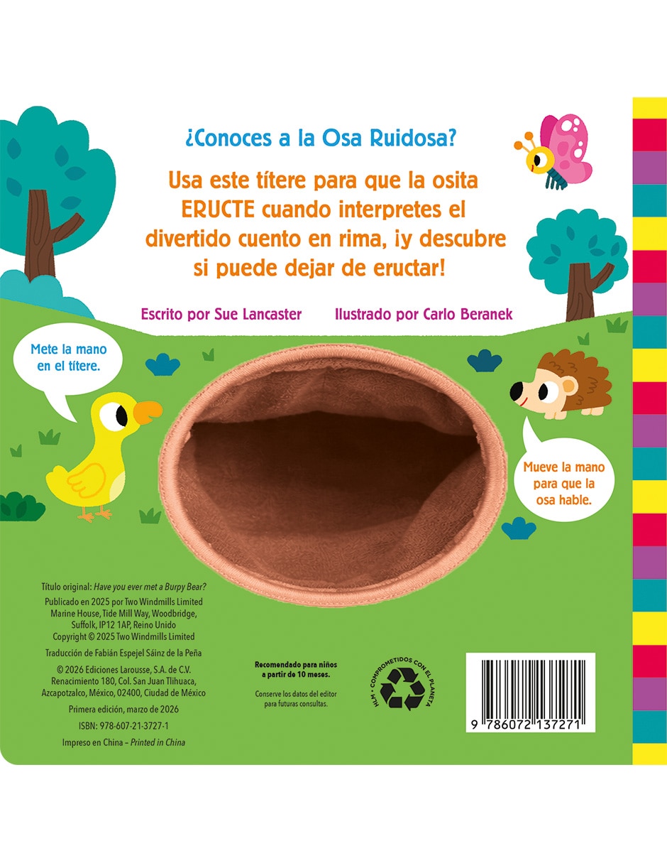 Libro ¿Conoces A La Osa Ruidosa? de Sue Lancaster