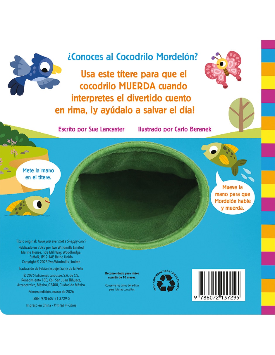 Libro ¿Conoces Al Cocodrilo Mordelón? de Sue Lancaster