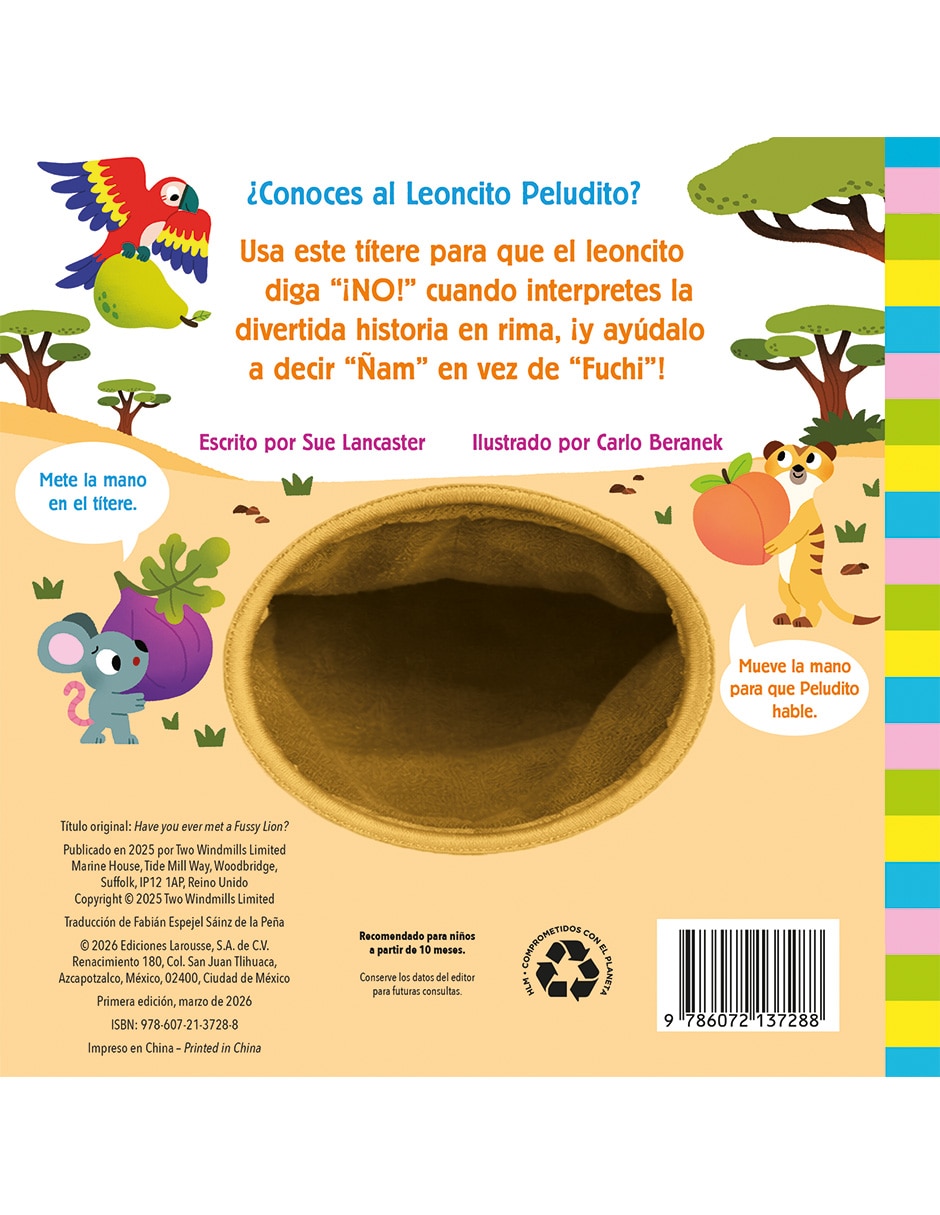 Libro ¿Conoces Al Leoncito Peludito? de Sue Lancaster