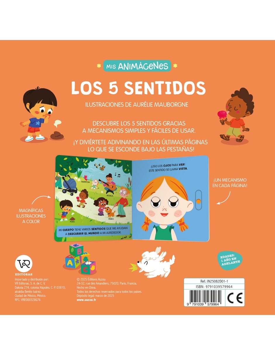 Libro Mis Animágenes Los 5 Sentidos De Auzuo 3
