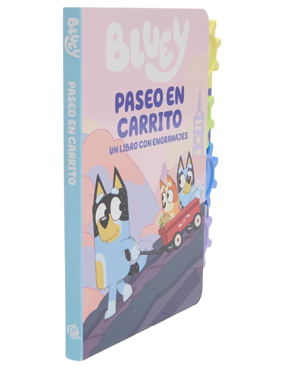 Libro Bluey: Paseo En Carrito, Un Libro Con Engranajes De 3