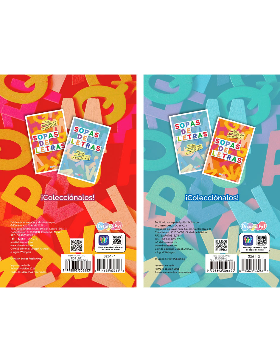 LIBRO Pack de sopas de letras de 2